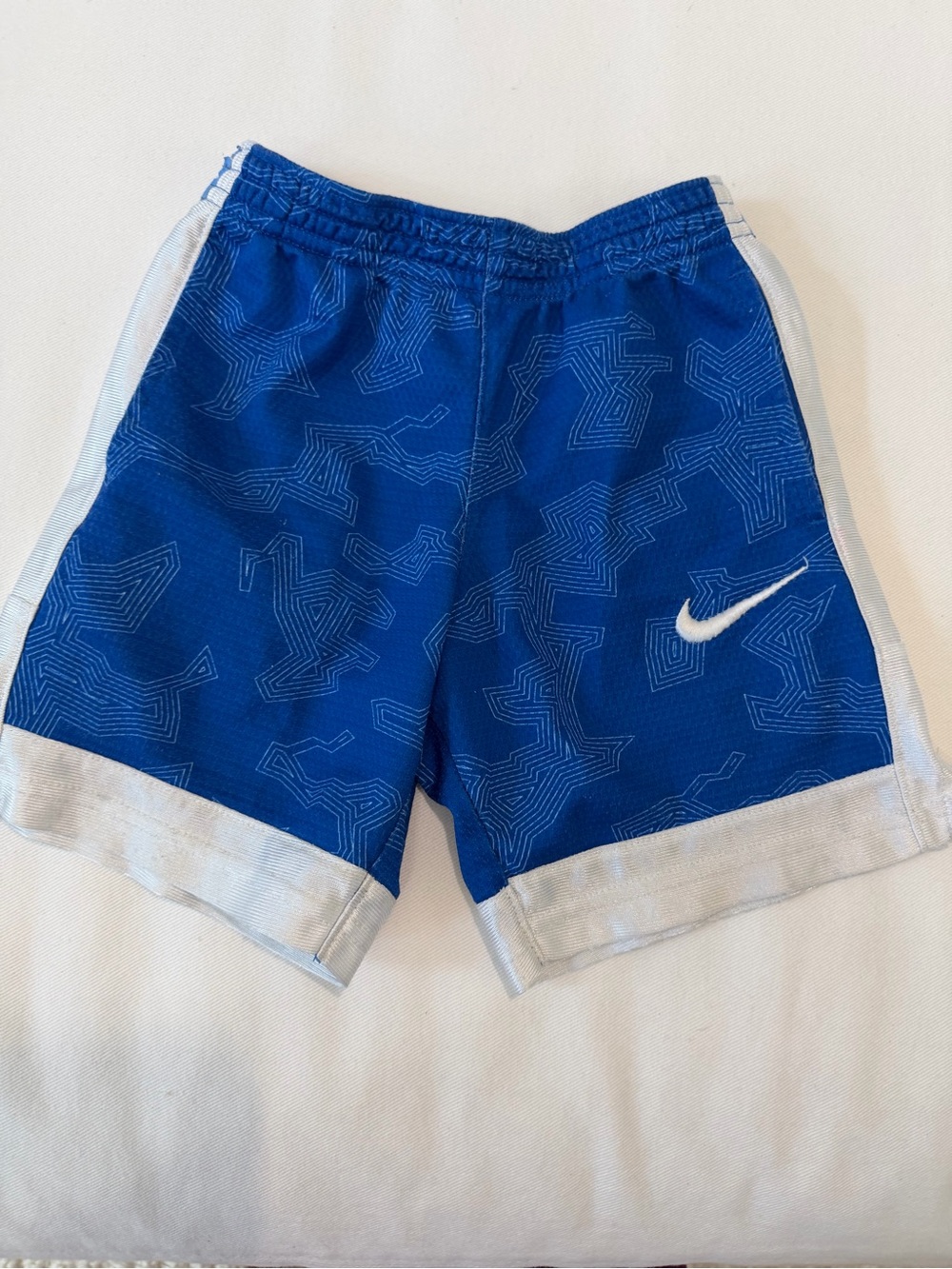 Nike Youth Royal Blue Athletic Shorts with White Lining